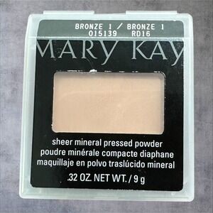 New Mary Kay Sheer Mineral Pressed Powder Bronze 1 015139 0.32oz Sheer Finish